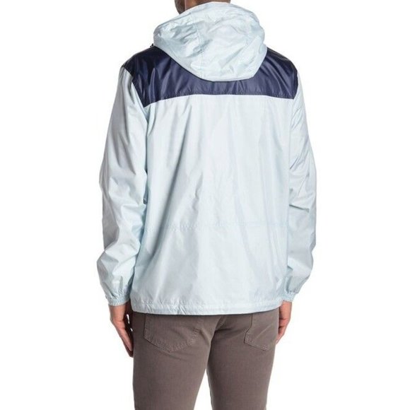Noize NEW Mens Blue Colorblock Oden Hooded Zip Up Windbreaker Ret. $198 Size XL - Picture 2 of 8
